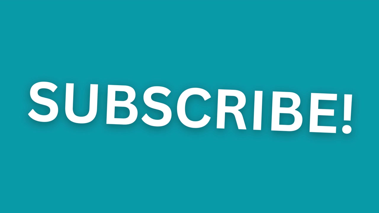 Simple youtube subscribe CTA call to action text kinetic animation background