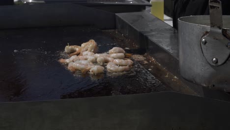 flattop grilling shrimp