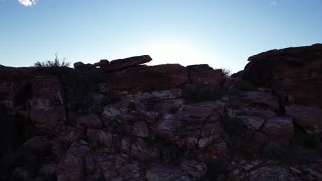 Schönheit-Des-Unverschmutzten-Planeten-Mutter-Erde-Luftlandschaftsansicht-Des-Red-Rock-Canyon-In-Las-Vegas,-Kalifornien