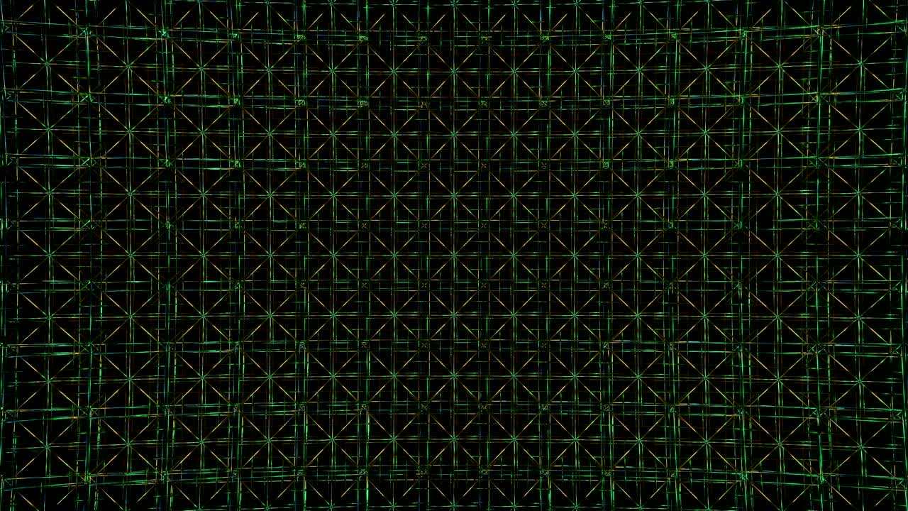 빛나는 선의 애니메이션은 네트워크를 만니다.