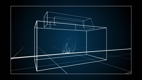 Animation-Zum-Anschließen-Von-Glasfasern,-Glasfaserkabeln-In-Der-Maschine