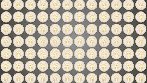 monedas de yuan chino dinero de china monedas de fondo gris tráfico vertical