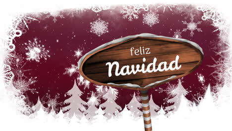 feliz navidad written on blue sign board