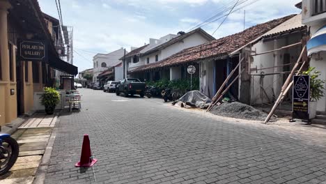 street scene in galle, sri lanka
