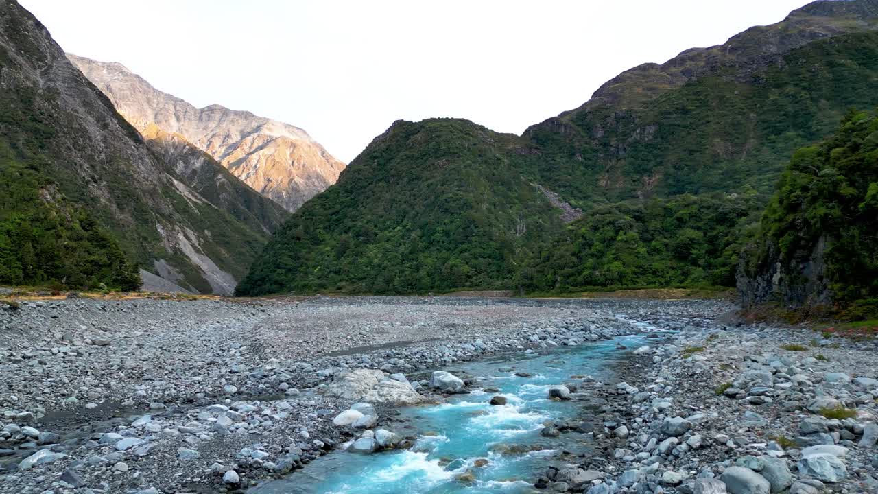 New Zealand's Frozen Peaks | Flowing Rivers Drone Footage 4K
