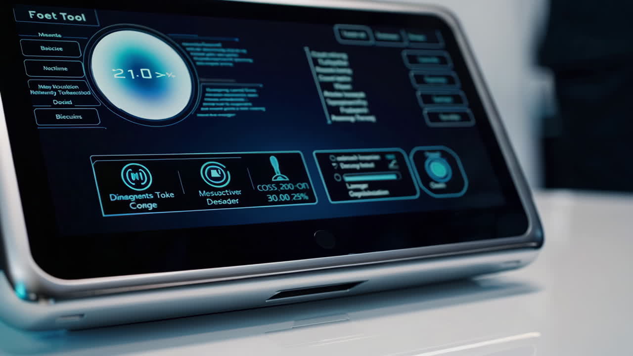 Business Meeting with Medical Professionals Using Futuristic Technology