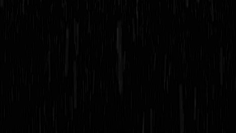 heavy raindrops falling on a black background. intense visual effect for dramatic, horror, or abstract overlays