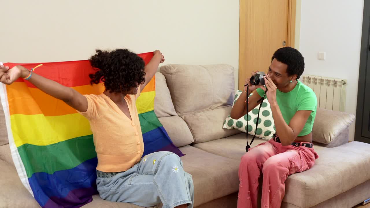 Photoshoot with LGBTQ Pride Theme