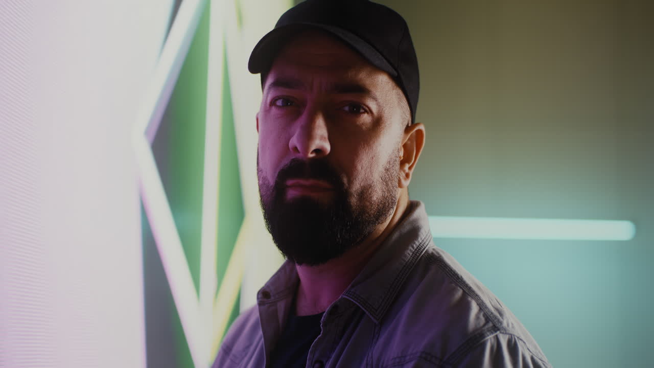 Portrait of a Man in a Studio Setting
