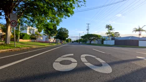 a drive through quiet suburban streets