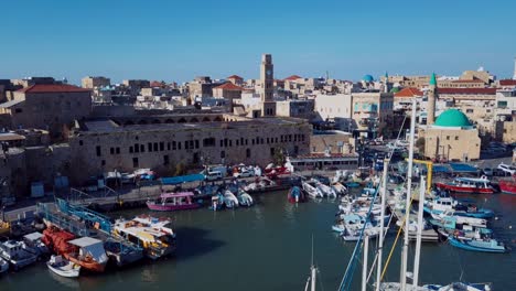 city akko, israel, aerial view