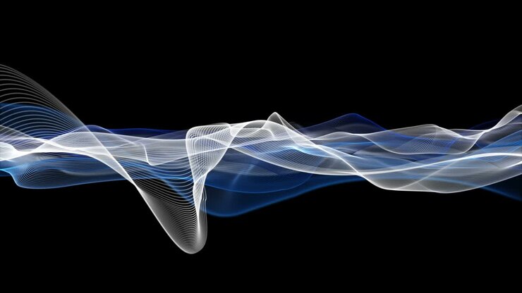 Animazione futuristica con oggetto a onda al rallentatore, loop 4K 4096x2304
