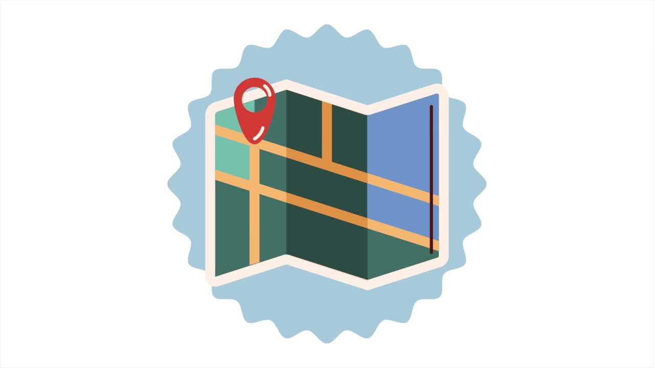 mapa con marcador de ubicación