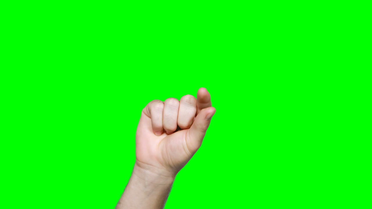 눈에 보이지 않는 디스플레이를 만지는 척하는 손