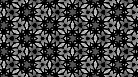 graphic pattern in black and white with stroboscopic and hypnotic effect, while increasing in size and then reducing it.