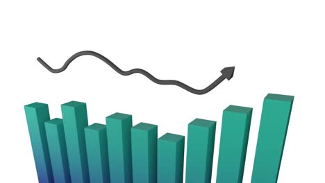 Chart showing changing statistics