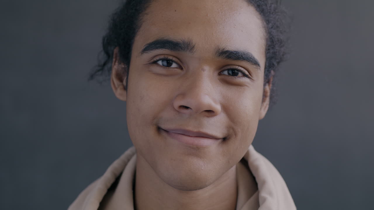 Portrait of a Smiling Young Person