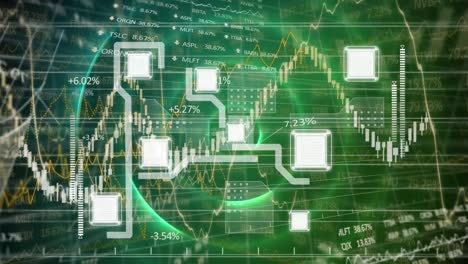 Animation-of-financial-data-processing-with-scope-scanning