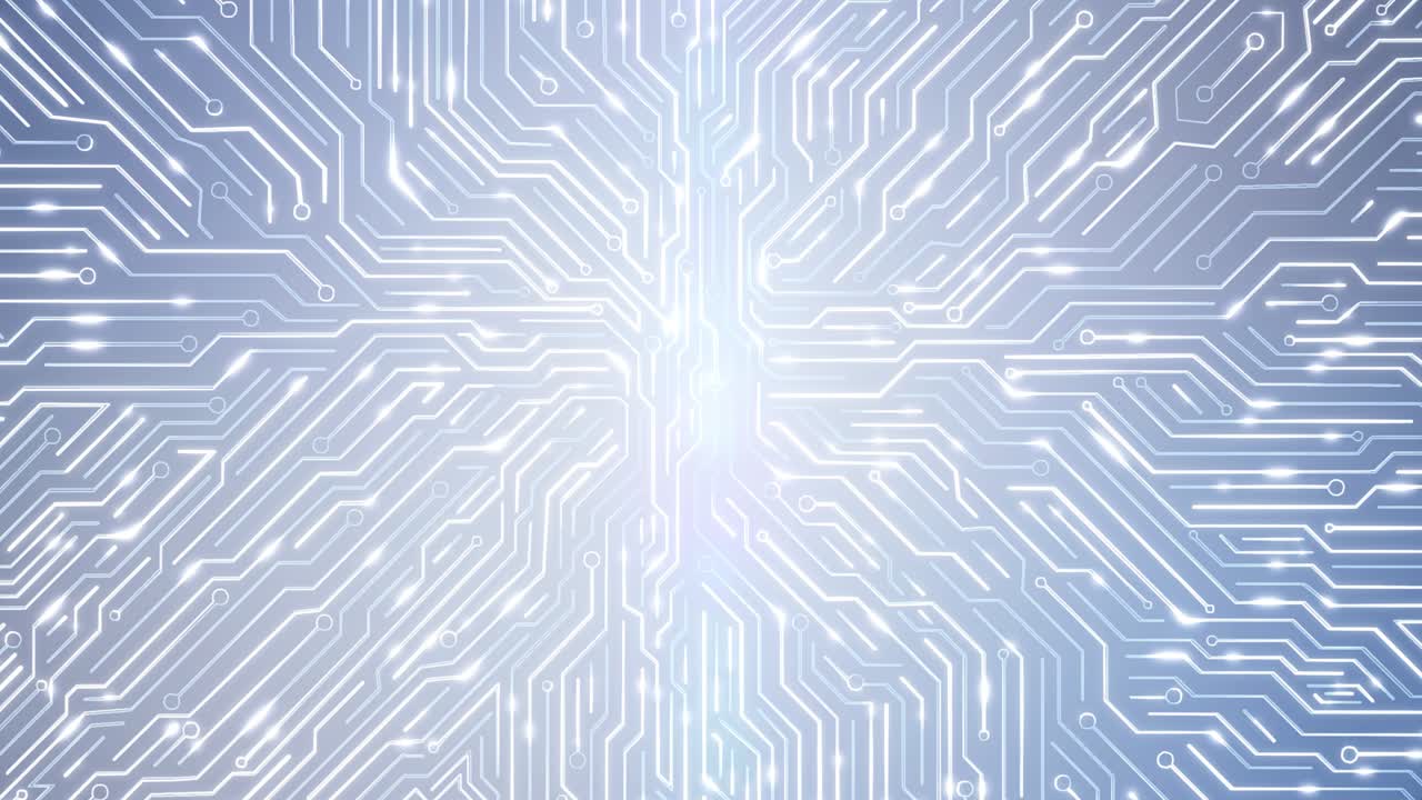 3d futuristic electronic circuit pcb board cyberpunk ai circuit board technology loop background