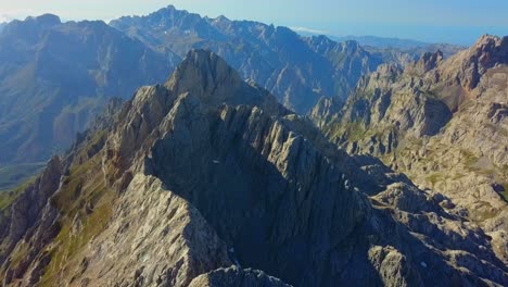 aerial embrace of picos de europa: rugged elegance, a dance between earth and sky