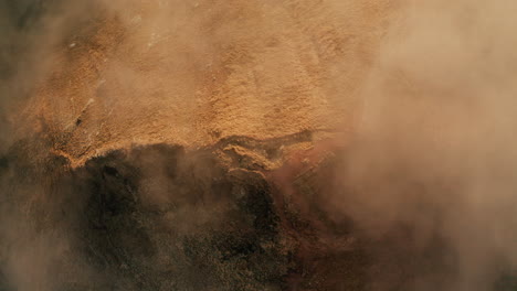 volcanic geothermal landscape