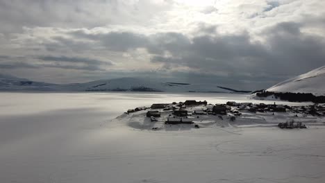 Discovering-Frozen-Tabatskuri-Village,-Samtskhe-Javakheti-region