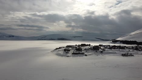 descubrimiento de la aldea congelada de tabatskuri, región de samtskhe-javakheti