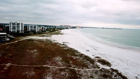 Antena-De-La-Playa-De-Lido-En-Lido-Key-Cerca-De-Sarasota-Florida