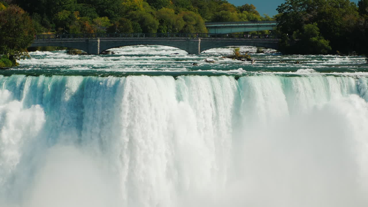 나이아가라 폭포 캐스케이드 슬로우 모션