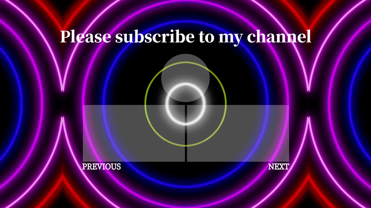 네온 표지판 패턴 엔드 카드 엔딩 스크린 모션 그래픽