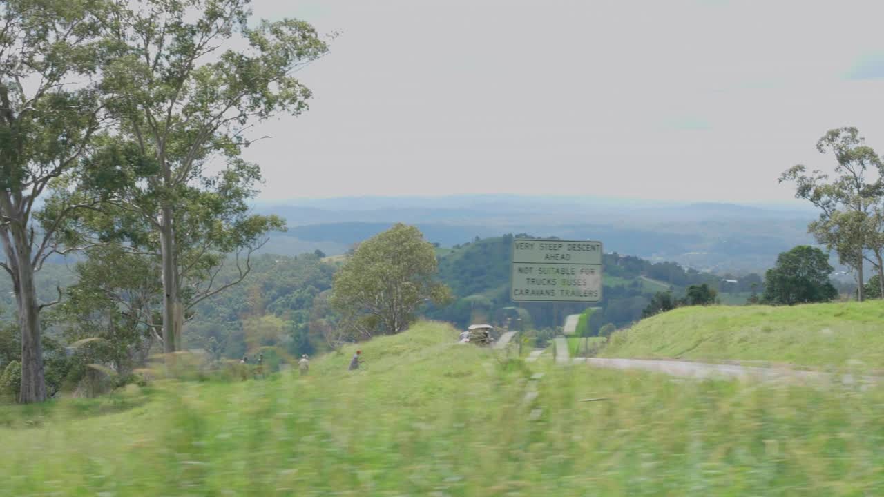 언덕에서 아름다운 전망