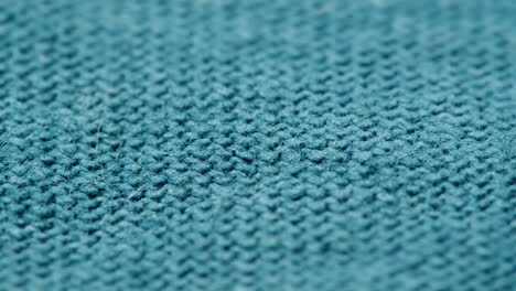 close-up view of blue fabric texture