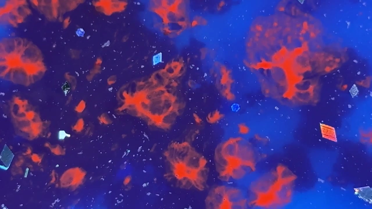 Abstract colorful blobs and shapes