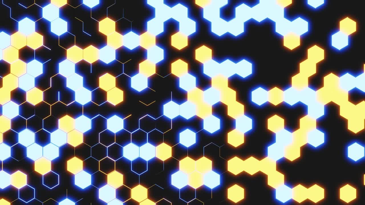 línea de crecimiento de la cuadrícula hexagonal abstracta