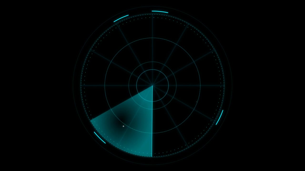 Schermo Radar Digitale in Scansione per Obiettivi