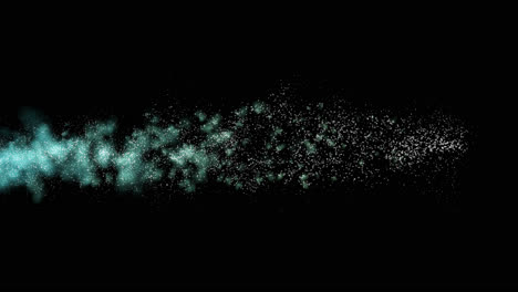 animazione di particelle di traccia di fumo magica il video è con sfondo trasparente (canale alfa)