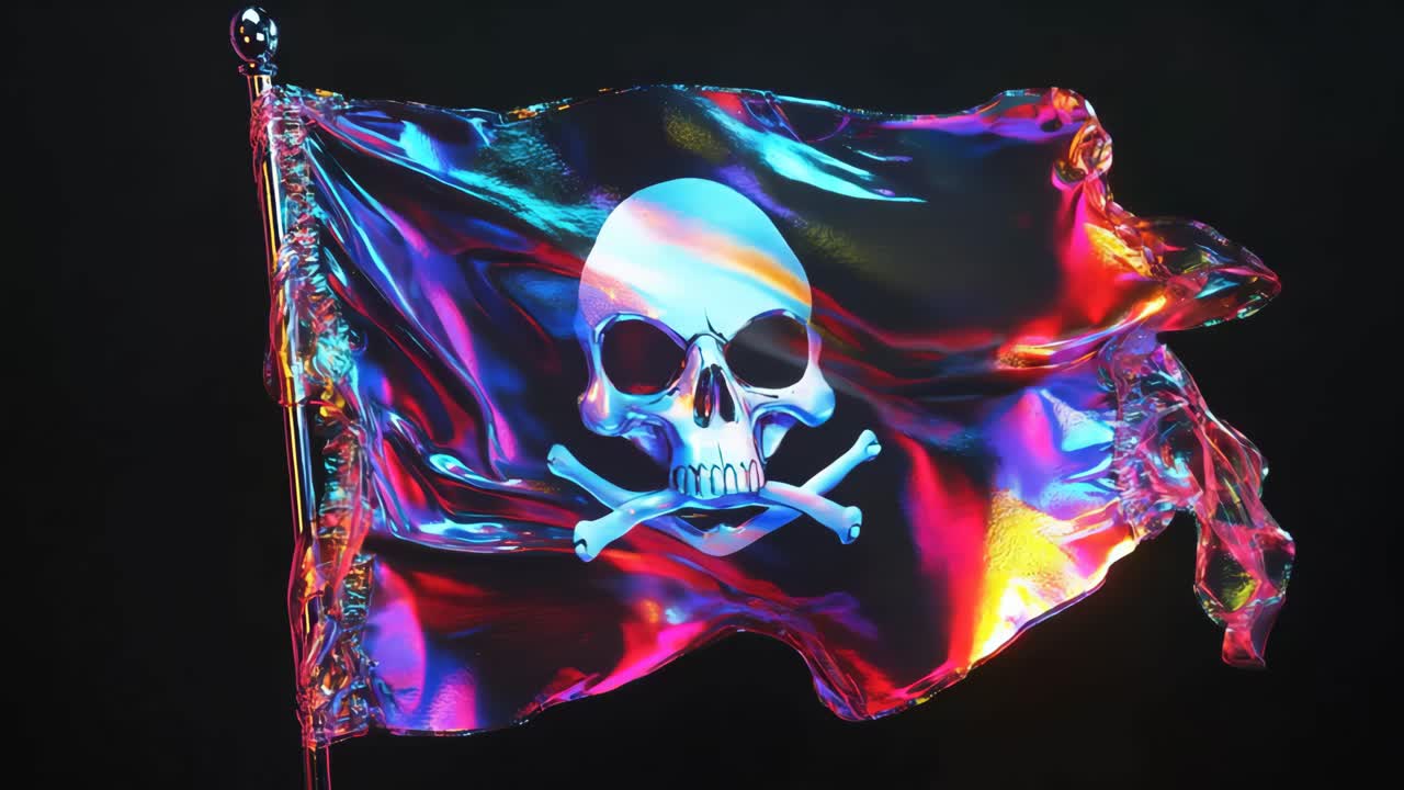 Iridescent Pirate Flag