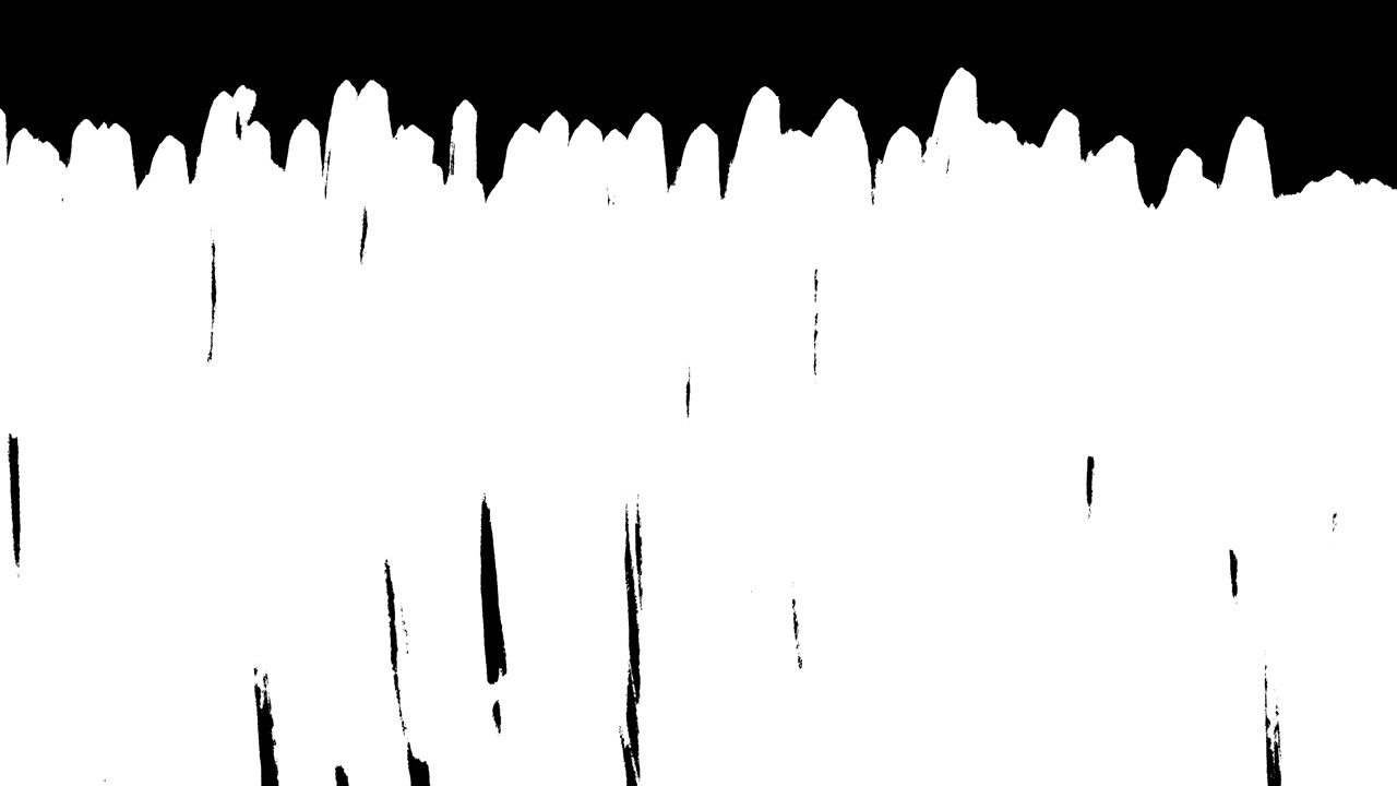 Transizione di Pennellate Bianche Animate su Sfondo Nero