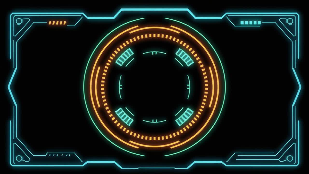 High-Tech Futuristic User Interface HUD Animation