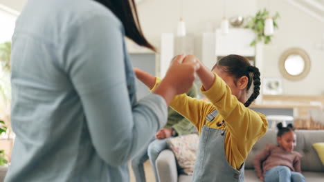 dance, energy and holding hands with family