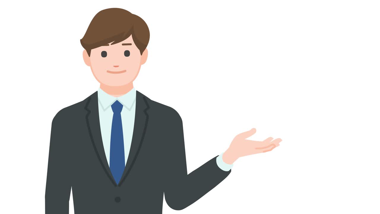 Businessman showing gesture isolated on white background