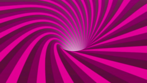 abstract background. a spinning and loop-able wormhole with a violet and pink texture
