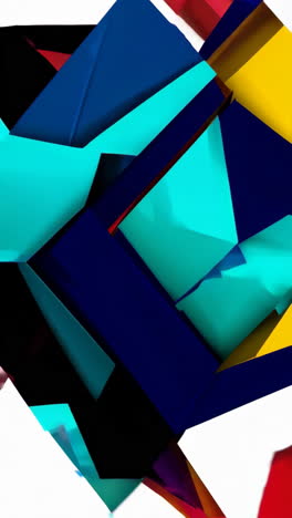 formas geométricas abstractas en colores vibrantes