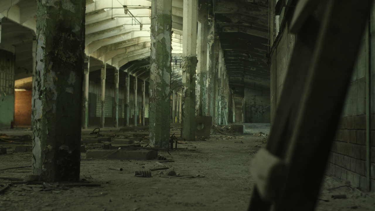 Security Operative in Abandoned Factory