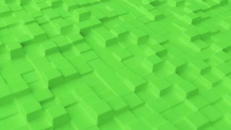 fondo abstracto con cuadrados lisos de cuadrícula verde. superficie de estructura de celda. plantilla de fondo moderna para documentos, informes y presentaciones. animación 3d de bucle sin costuras de 4k