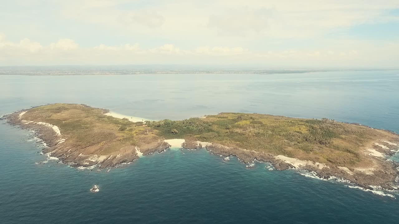 이구아나 섬, 파나마 공화국에서 공중 멀리 촬영
