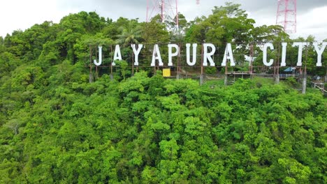 jayapura city hill or bukit jayapura city is a tourist attraction that is often a place for residents to relax and enjoy the view of the city of jayapura