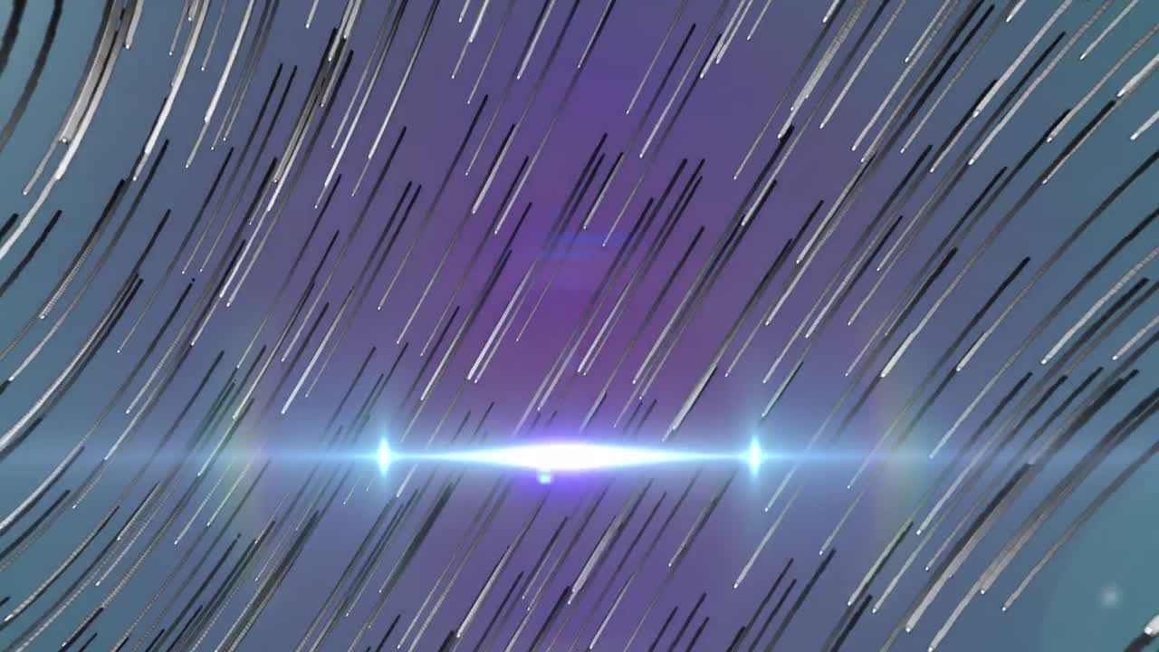 추상적인 빛 흔적 패턴 위에 반 ⁇ 이는 빛의 애니메이션