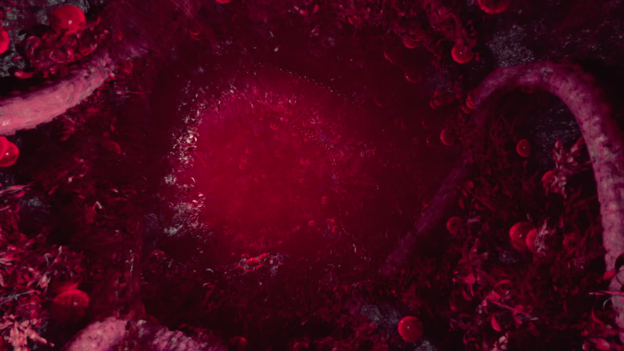 profundidades del bosque rojo