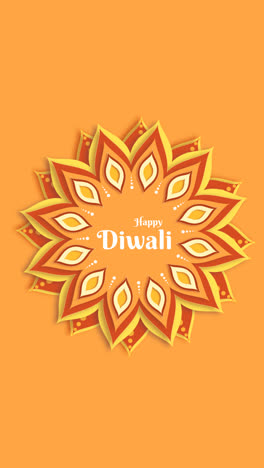 an animation of diwali traditional event in paper style